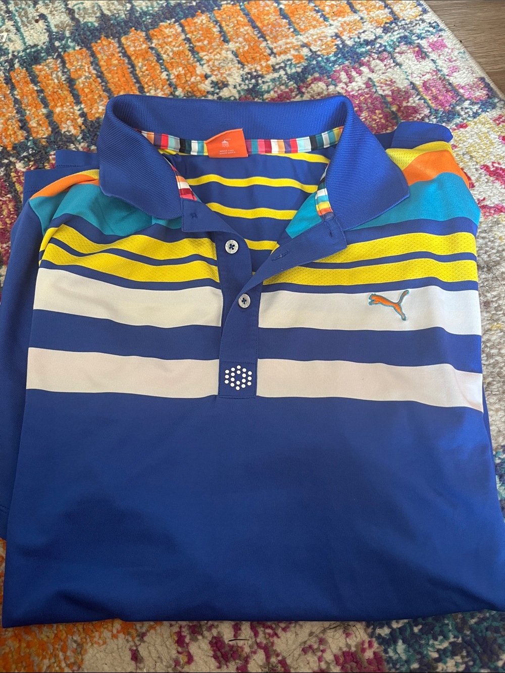 Men’s multicolor Puma Usp Dry Polo Golf Shirt Size Xl